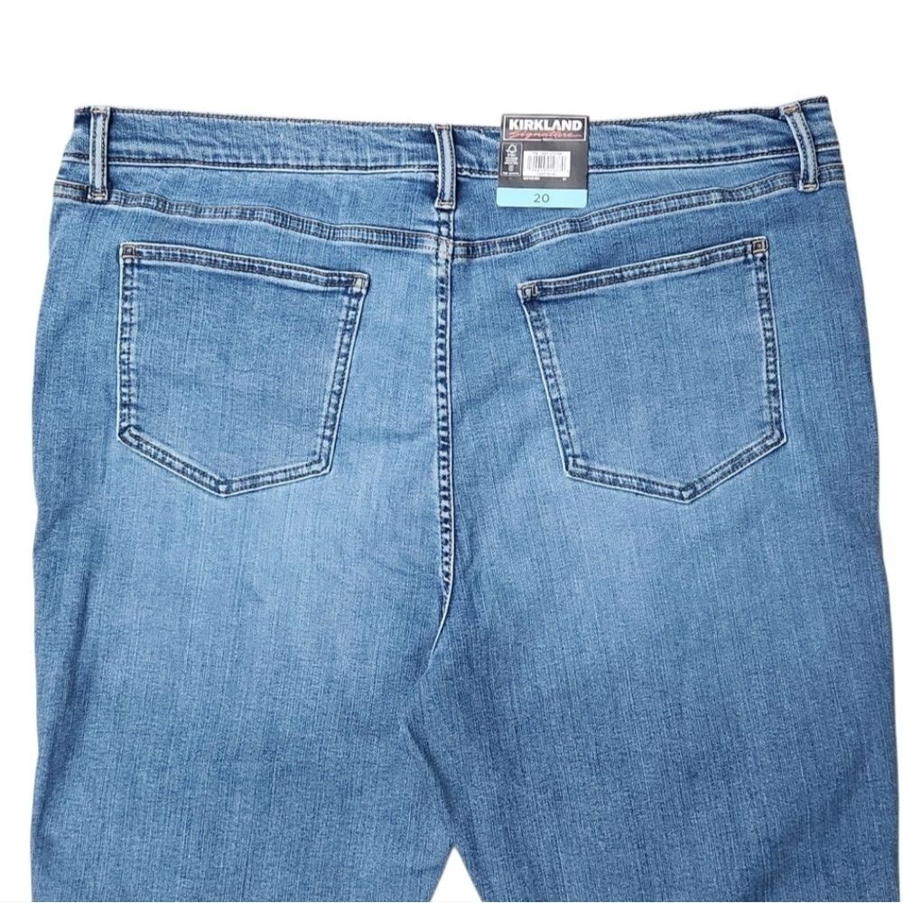 Kirkland Women's Blue High-Rise Stretch Skinny Jeans Classic Denim Size 20 (XXL) - Picture 8 of 14